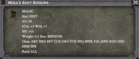 MIRA'S SOFT BUSKINS item card